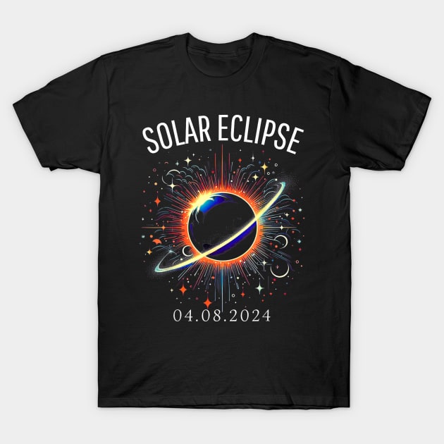 Total Solar Eclipse 04082024 Gift For Men Women T-Shirt by truong-artist-C